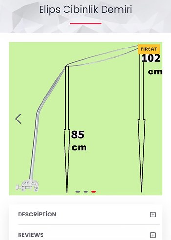Elips Cibinlik Demiri 40x30 cm Gri - Görsel 3