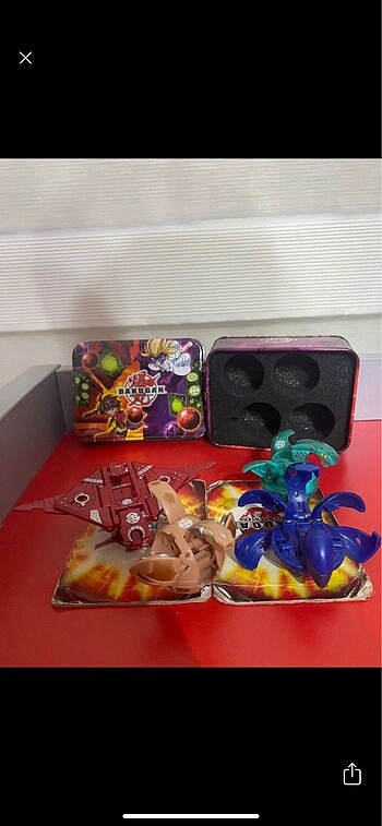 Bakugan 4lü set + bakubox