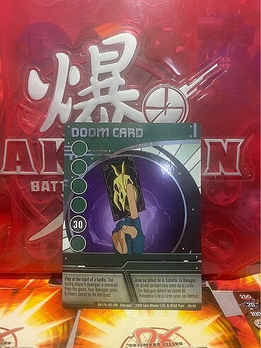 Bakugan Doom Card ( Kader Kartı )