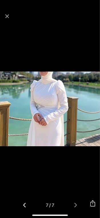 Tesettür nikah elbisesi