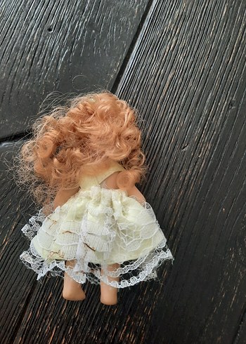 Lolybon Minyatür Porselen Dantel Elbiseli Bebek