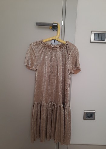 Zara Kız Çocuk Simli Elbise - Görsel 3