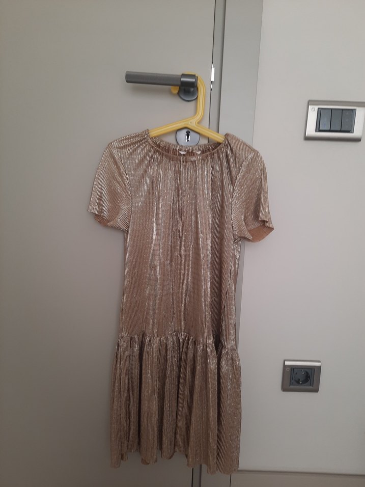 Zara Kız Çocuk Simli Elbise - Görsel 3