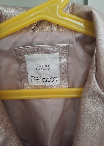 Defacto Kız Çocuk Pempe Deri Mont - Görsel 2