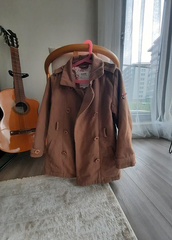 Kanz Kaşe Kapüşonlu Kız Çocuk Ceket - Görsel 4