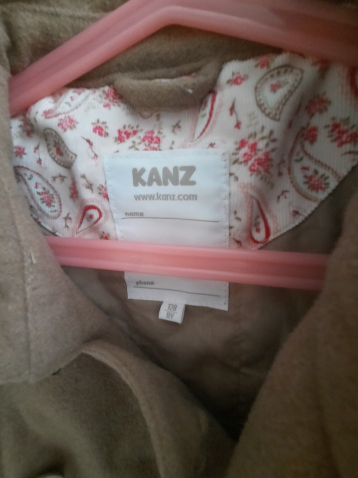 Kanz Kaşe Kapüşonlu Kız Çocuk Ceket - Görsel 2