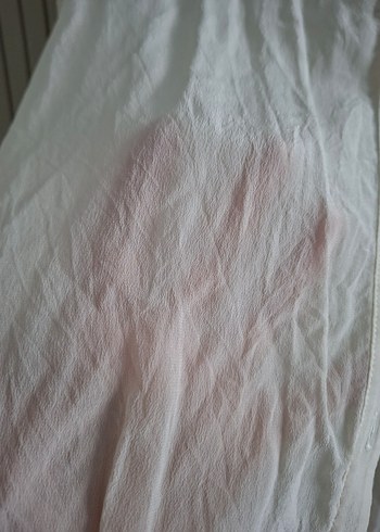 Fabrika Düğmeli Beyaz  V Yakalı Kadın Gömlek - Görsel 3