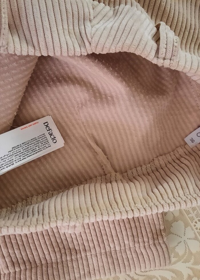 DEFACTO KADIFE FİTİLLİ PANTOLON  - Görsel 2