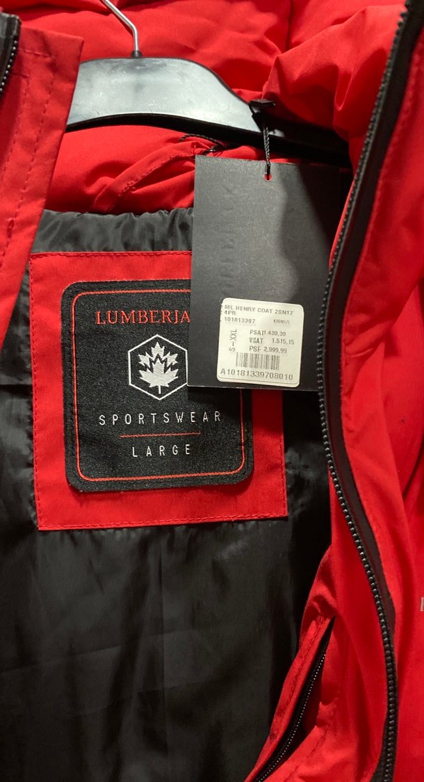 Kırmızı Kışlık Spor Mont - Görsel 2