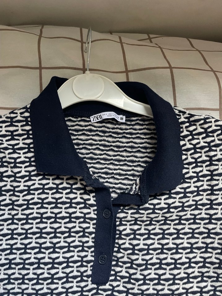 Erkek Gri Desenli Polo Tişört - Görsel 2