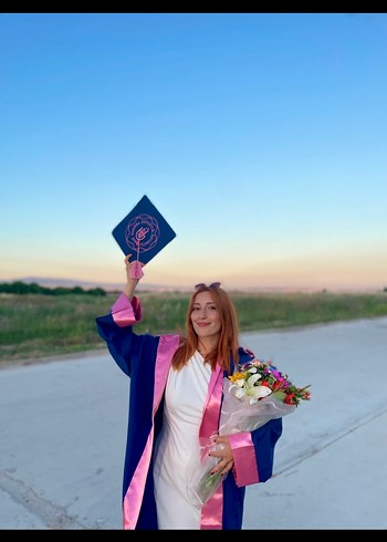 Beyaz Drapeli Straplez Midi Elbise - Görsel 3