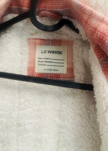 Pembe Ekose Desenli Kürklü kaban - Görsel 4