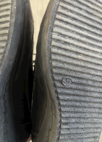 Siyah Bağcıklı Stiletto Topuklu Kadın Spor Ayakkabı - Görsel 3