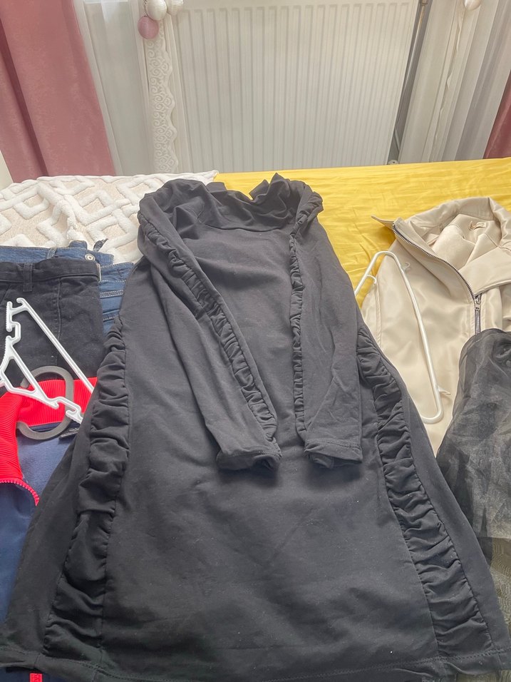 Siyah kısa elbise - Görsel 3