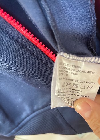 Hummel Kırmızı Detaylı Lacivert Kadın Fermuarlı Ceket - Görsel 4