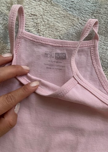 Pembe Kolsuz Bebek Kolsuz Body - Görsel 2
