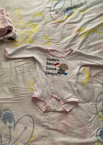 Uzun Kollu Bebek Body Seti, Dantel Detaylı - Görsel 4