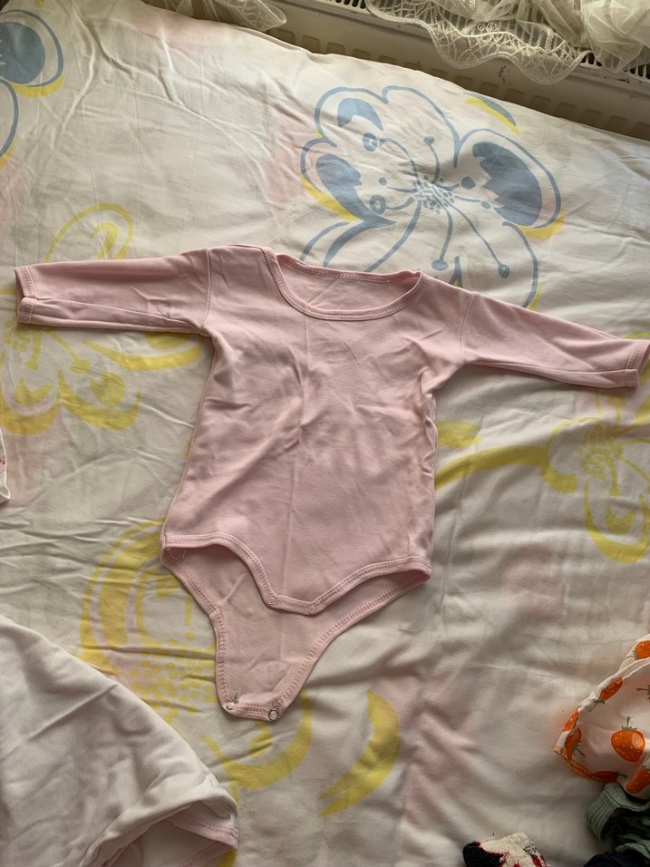 Uzun Kollu Bebek Body Seti, Dantel Detaylı - Görsel 3