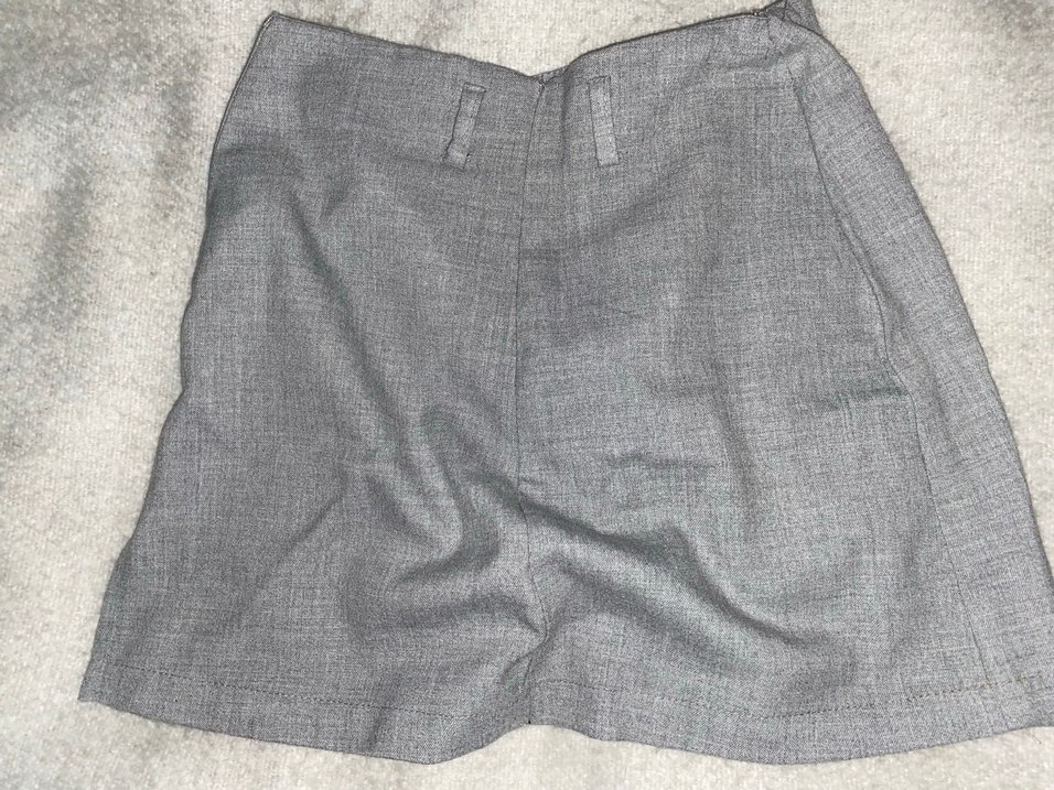 Gri mini etek - Görsel 2