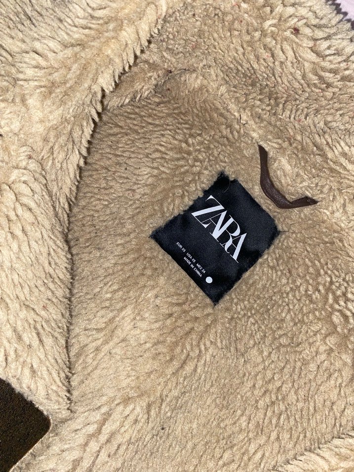 Kahverengi Kürklü Zara Kadın Ceket - Görsel 2