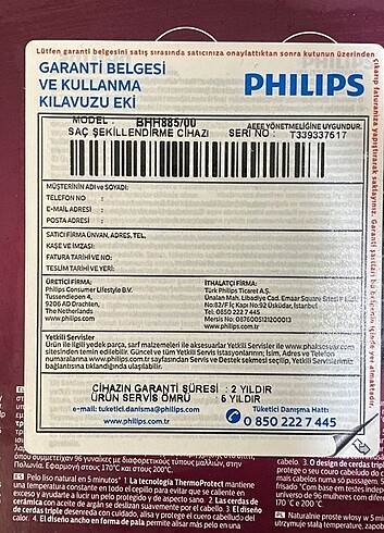 Philips Düzleştirici tarak