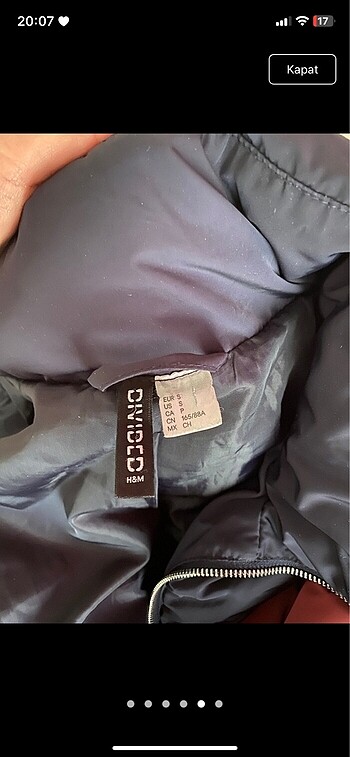 s Beden çeşitli Renk H&M şişme mont