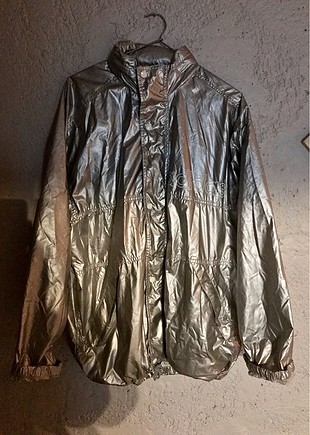 Gri neon adidas yağmurluk