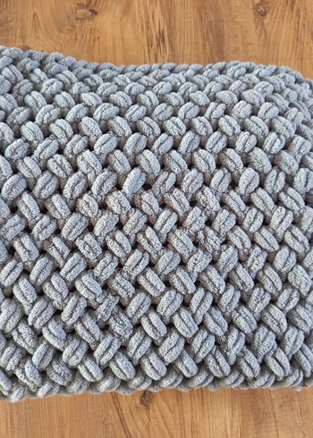 Alize Puffy GRİ renk 90cm*90cm Bebek Battaniyesi - Görsel 2