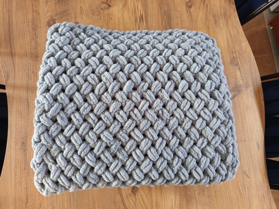 Alize Puffy GRİ renk 90cm*90cm Bebek Battaniyesi - Görsel 2