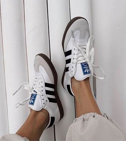 38 Beden beyaz Renk Adidas samba White Black