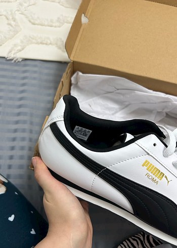 Beyaz Siyah Puma Erkek Spor Ayakkabı - Görsel 4