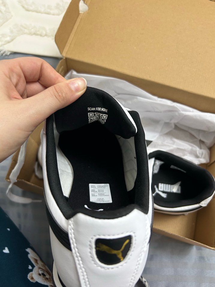 Beyaz Siyah Puma Erkek Spor Ayakkabı - Görsel 2