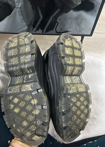 Kadın Siyah Platform Topuklu Lastik Bot - Görsel 4