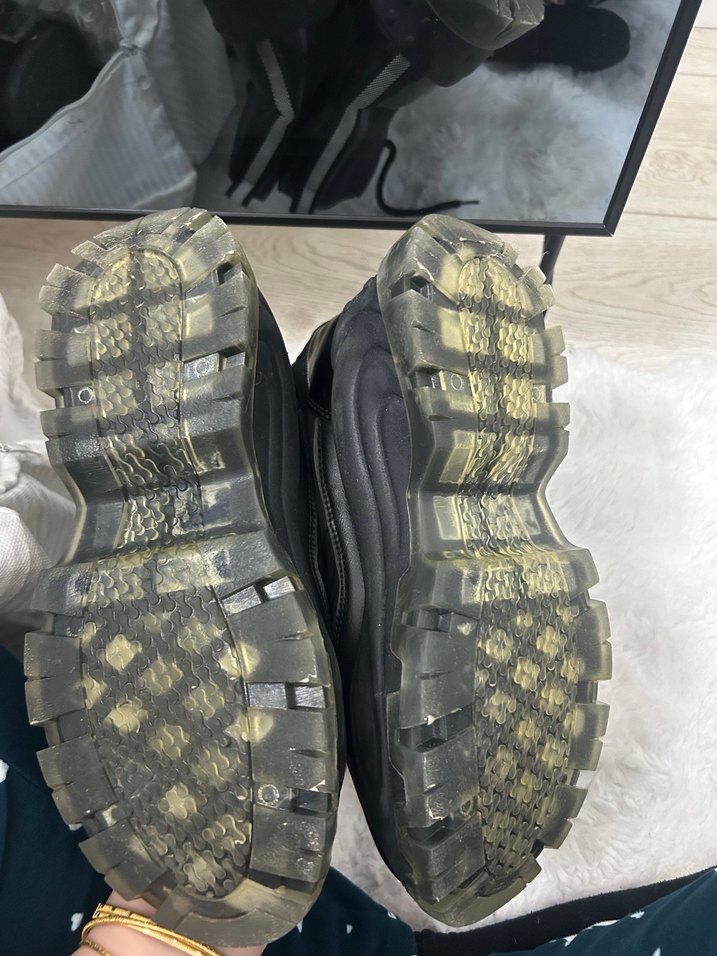 Kadın Siyah Platform Topuklu Lastik Bot - Görsel 4