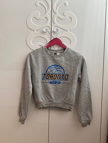 Gri h&m sweatshirt/ trendyol milla tişört