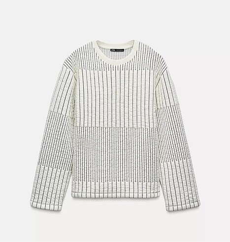 ZARA KAPITONE SWEATSHIRT