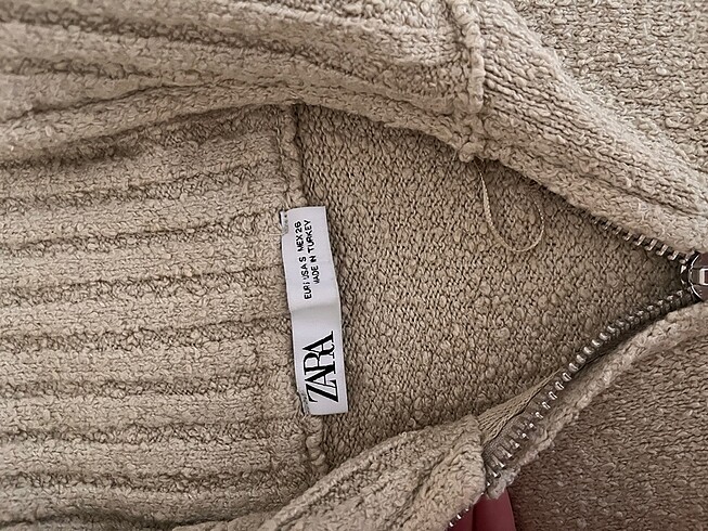 s Beden ten rengi Renk ZARA BUKLET HIRKA