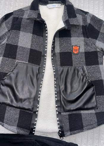 Erkek Çocuk Siyah sweat, eşofman altı ve  Ceket - Görsel 2