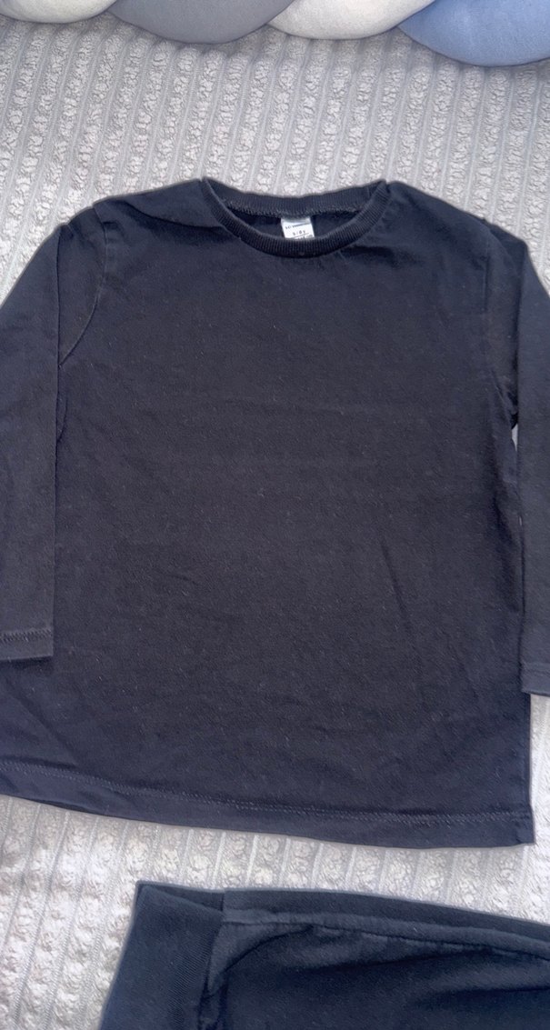 Erkek Çocuk Siyah sweat, eşofman altı ve  Ceket - Görsel 4