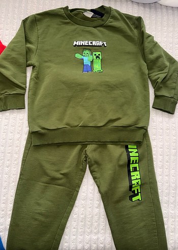 Minecraft ve örümcek adam  Baskılı Erkek Çocuk eşofman takımı - Görsel 4