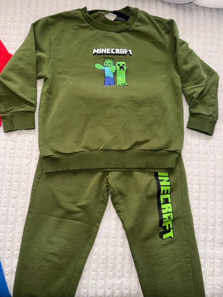 Minecraft ve örümcek adam  Baskılı Erkek Çocuk eşofman takımı - Görsel 4