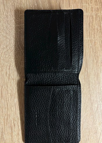 Fabrika Siyah Erkek Gerçek Deri Cüzdan - Görsel 5