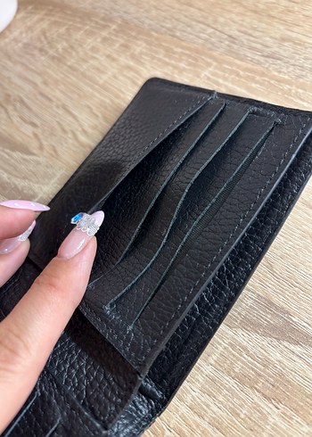 Fabrika Siyah Erkek Gerçek Deri Cüzdan - Görsel 9