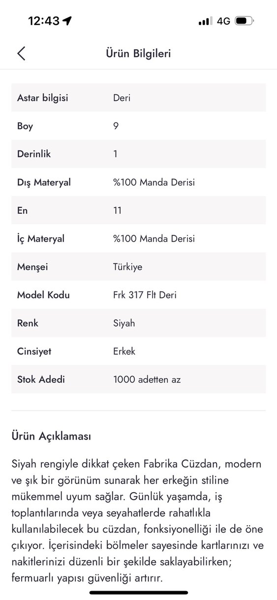 Fabrika Siyah Erkek Gerçek Deri Cüzdan - Görsel 3