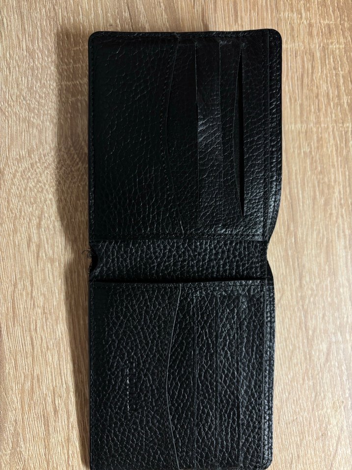 Fabrika Siyah Erkek Gerçek Deri Cüzdan - Görsel 5