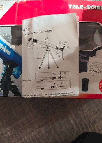 Beden Gri Astronomik Teleskop 60mm Mercek
