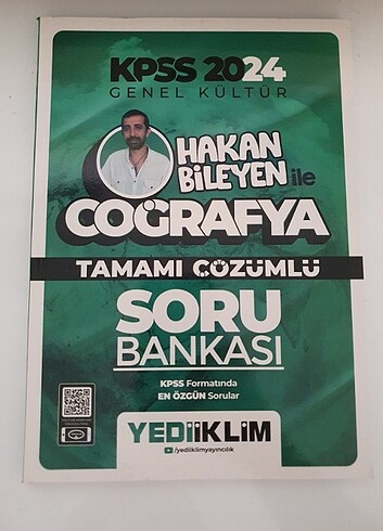 KPSS Coğrafya Soru Bankası Yediiklim 