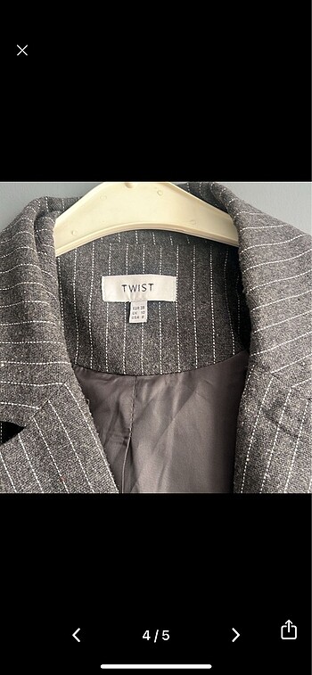 m Beden gri Renk Twist blazer