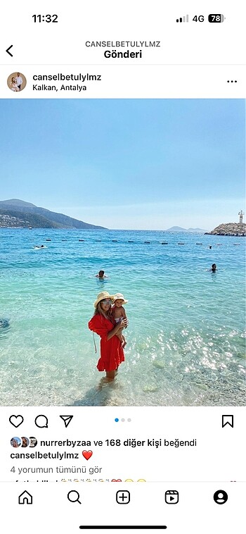 xs Beden kırmızı Renk Bikini elbisesi