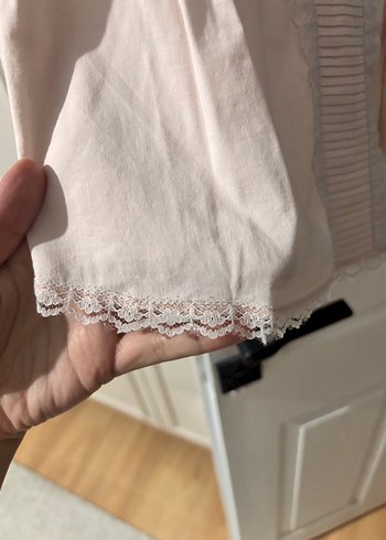 46 Beden Toz pembe Kadın Midi Pilili İpek Gömlek
